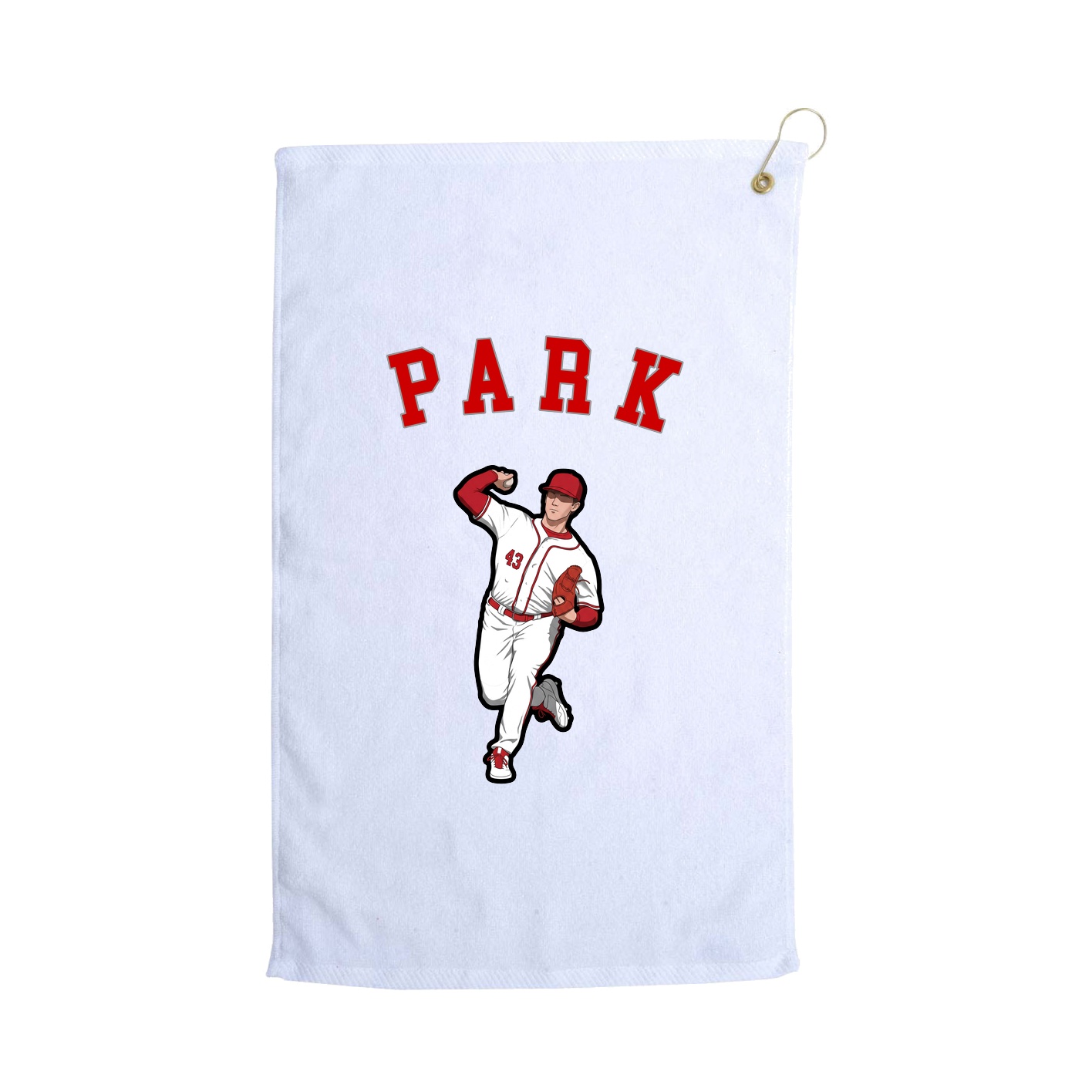 Golf Towel — Shirsey Arch in White
