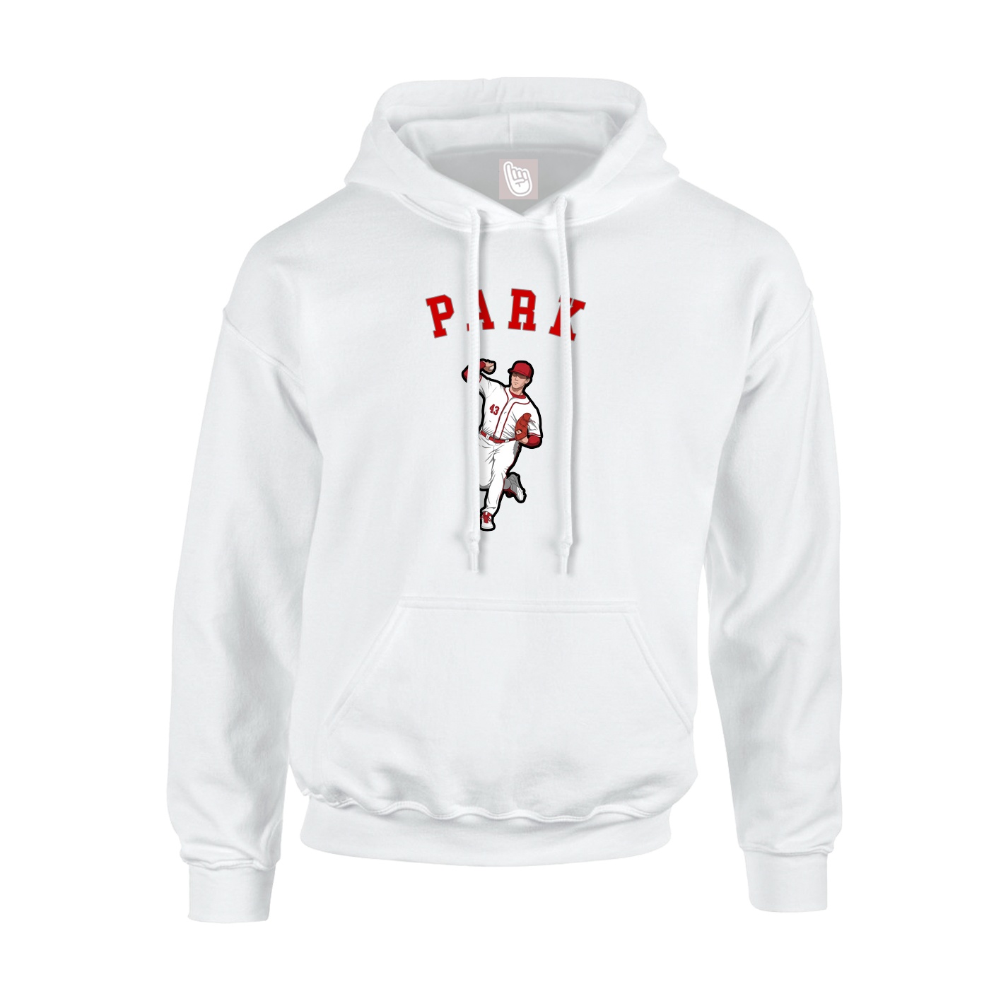 Youth Hoodie — Shirsey Arch in White
