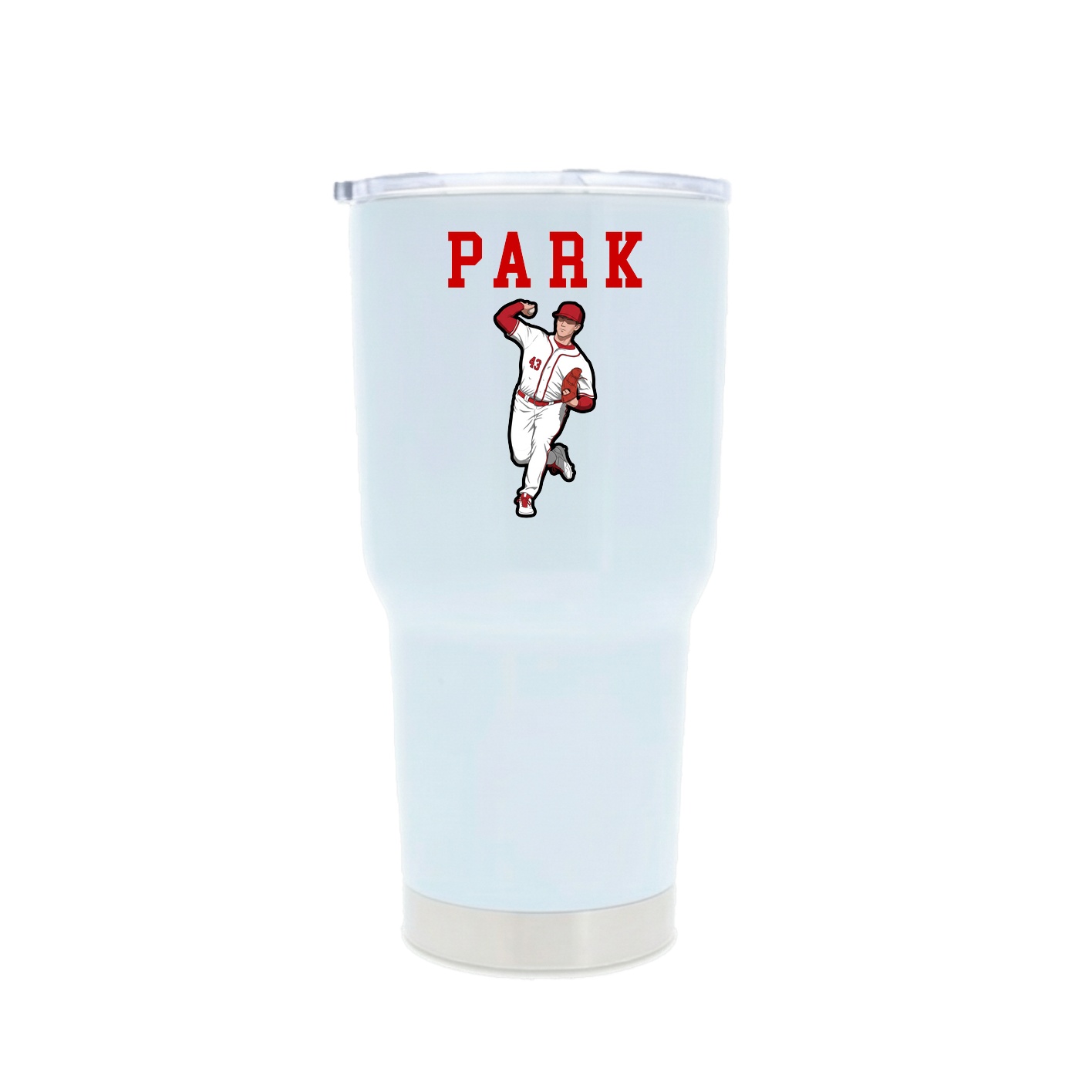 30oz Stainless Steel Tumbler — Shirsey in White