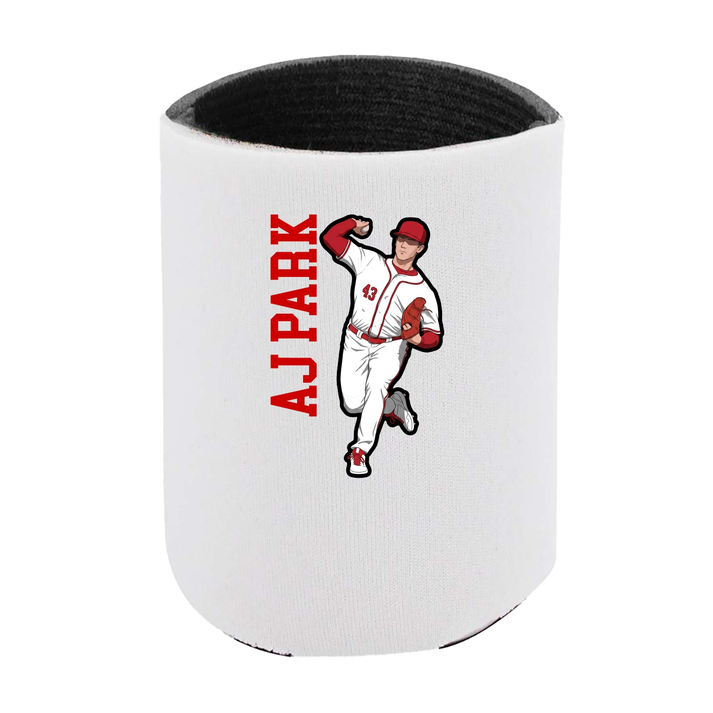 Can Holder — Name Vertical in White