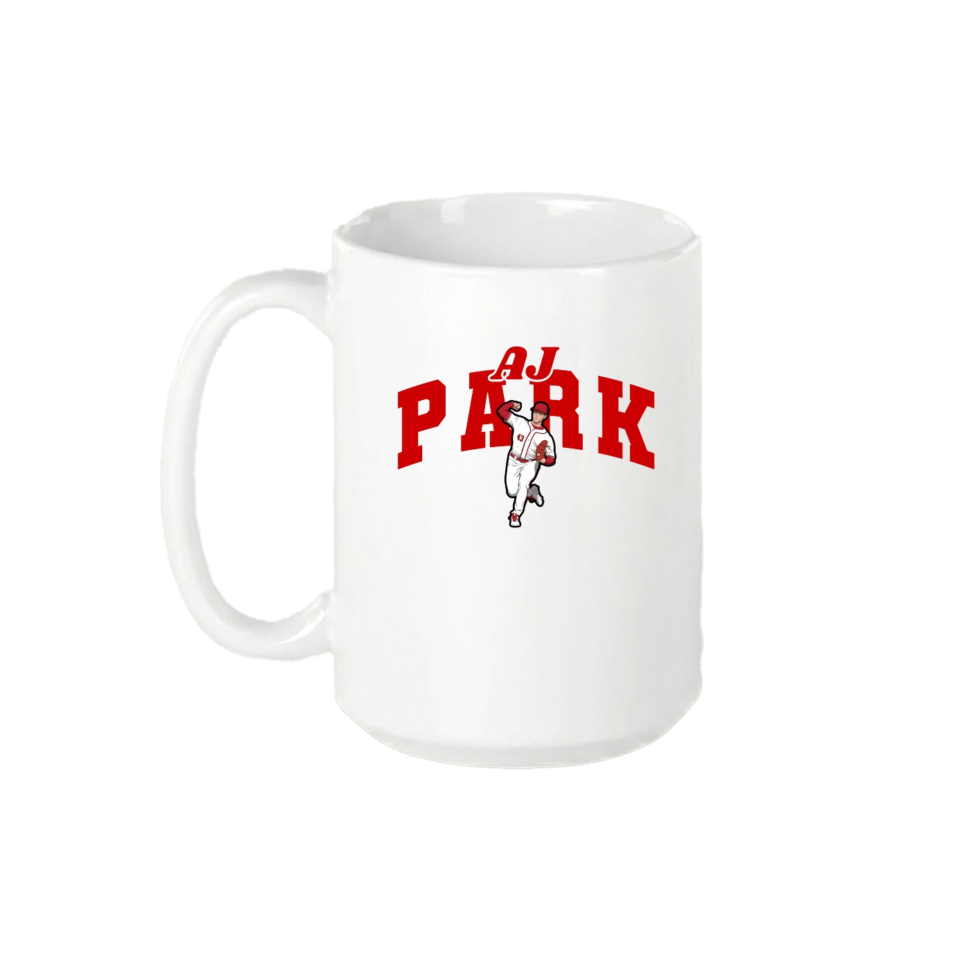15oz Coffee Mug — Signature Arch in White