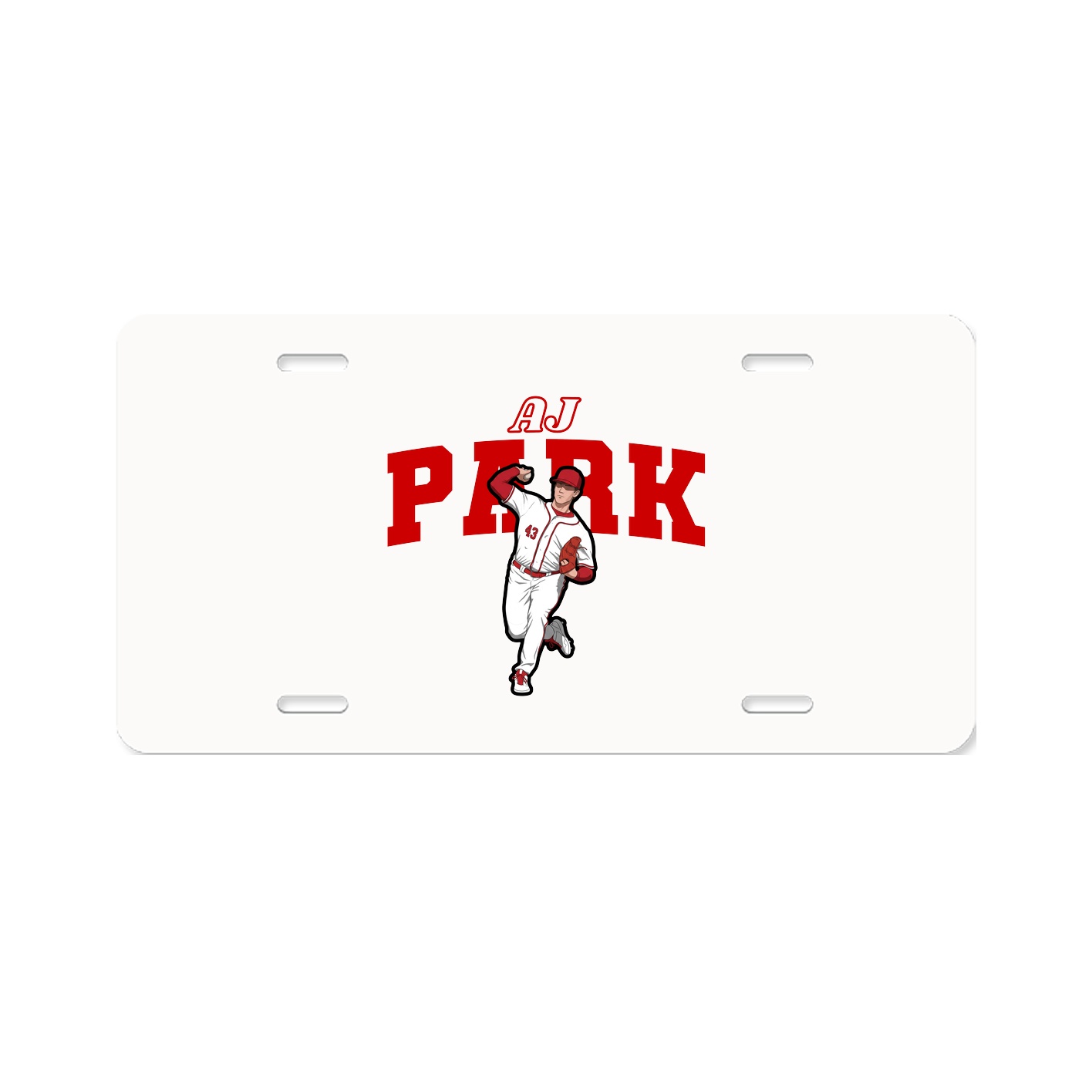 License Plate — Name Arch in Classic