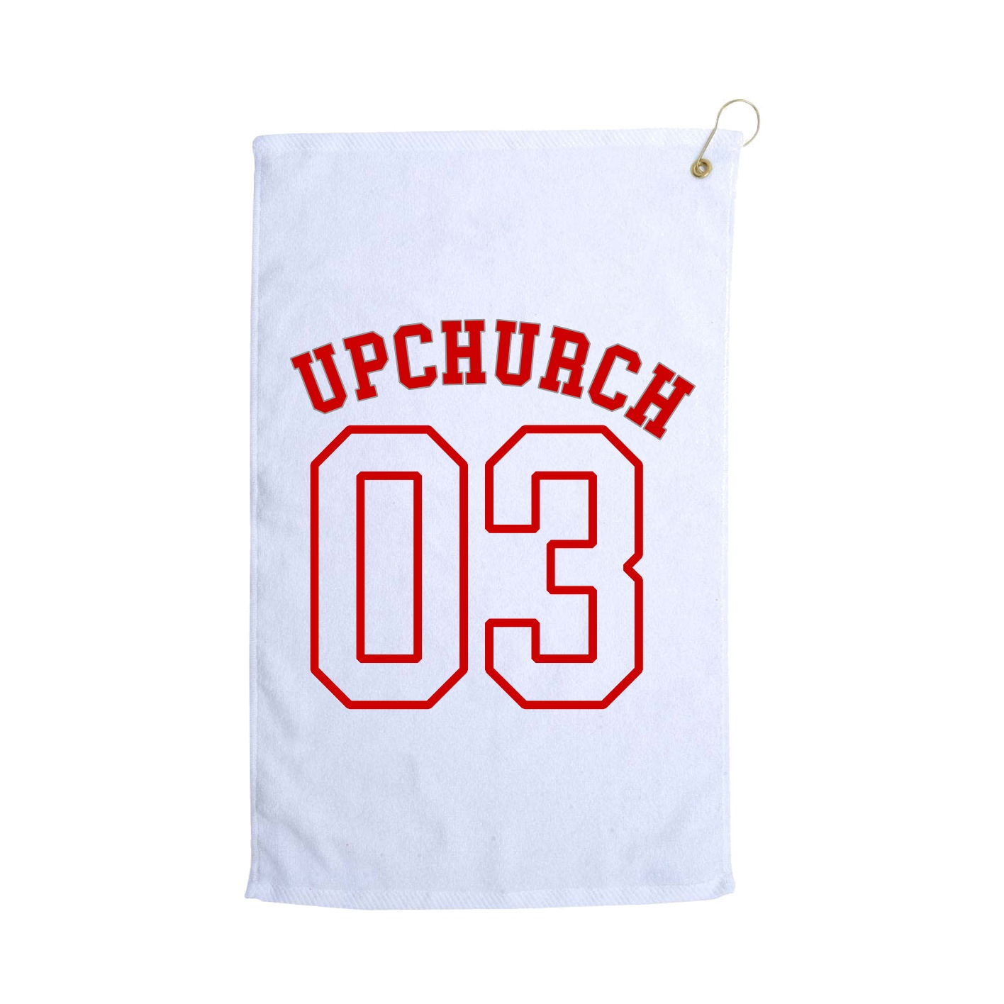 Golf Towel — Shirsey Arch in White