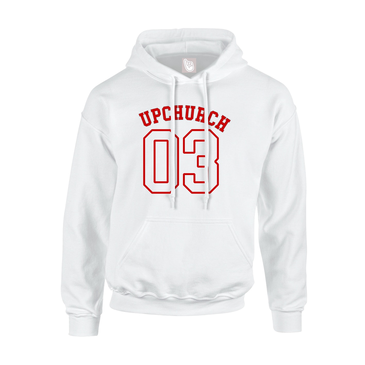 Hoodie — Shirsey Arch in White