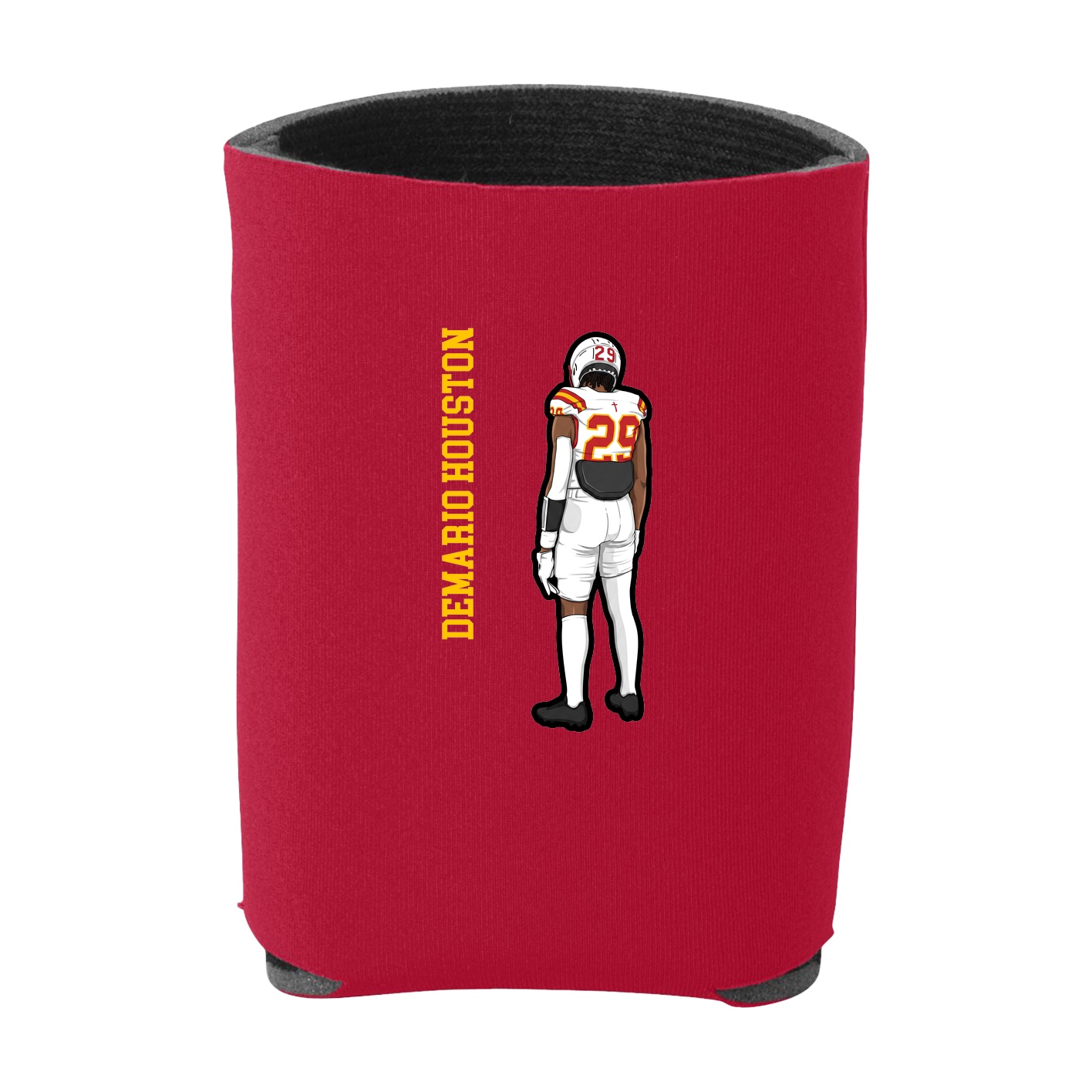 Can Holder — Name Vertical in Red