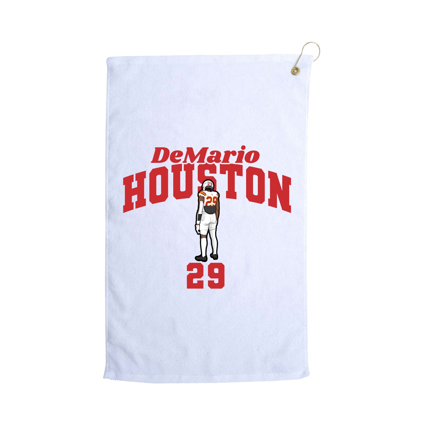 Golf Towel — Signature Arch in White
