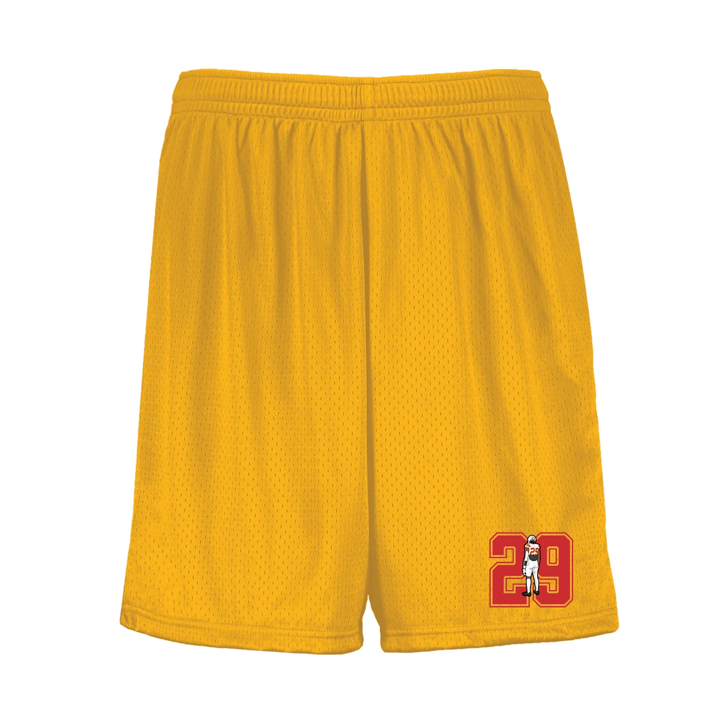 Shorts — Number in Gold