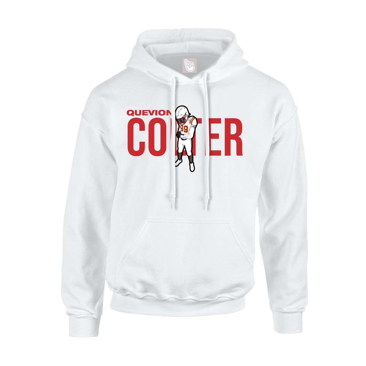 Hoodie — Player Name in White