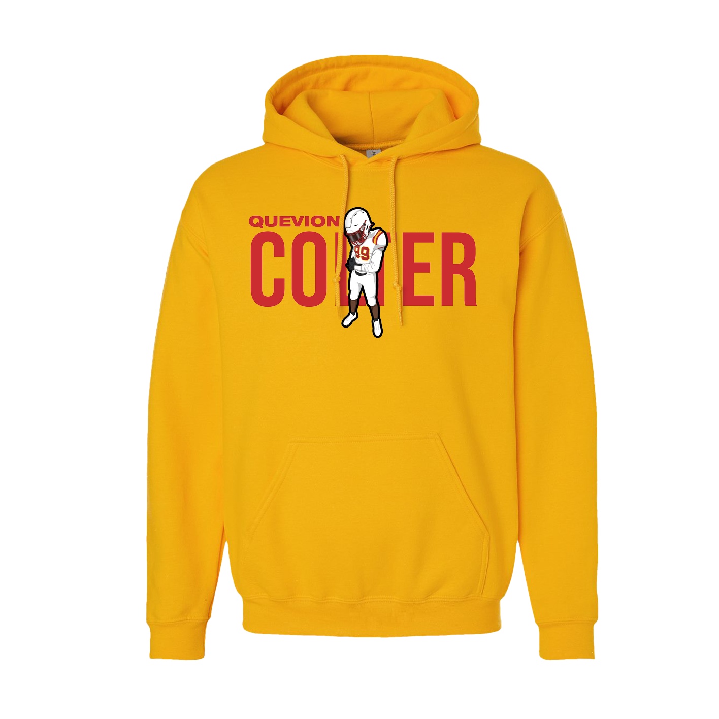 Youth Hoodie — Player Name in Gold