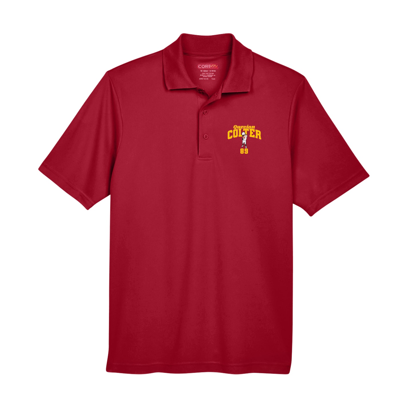 Performance Polo — Signature Arch in Red