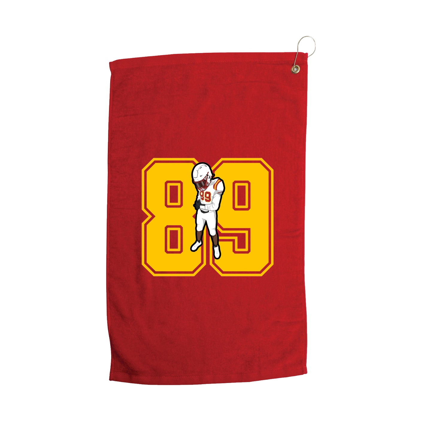 Golf Towel — Number in Red
