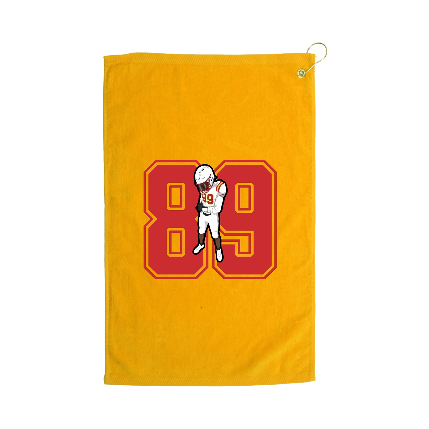 Golf Towel — Number in Gold