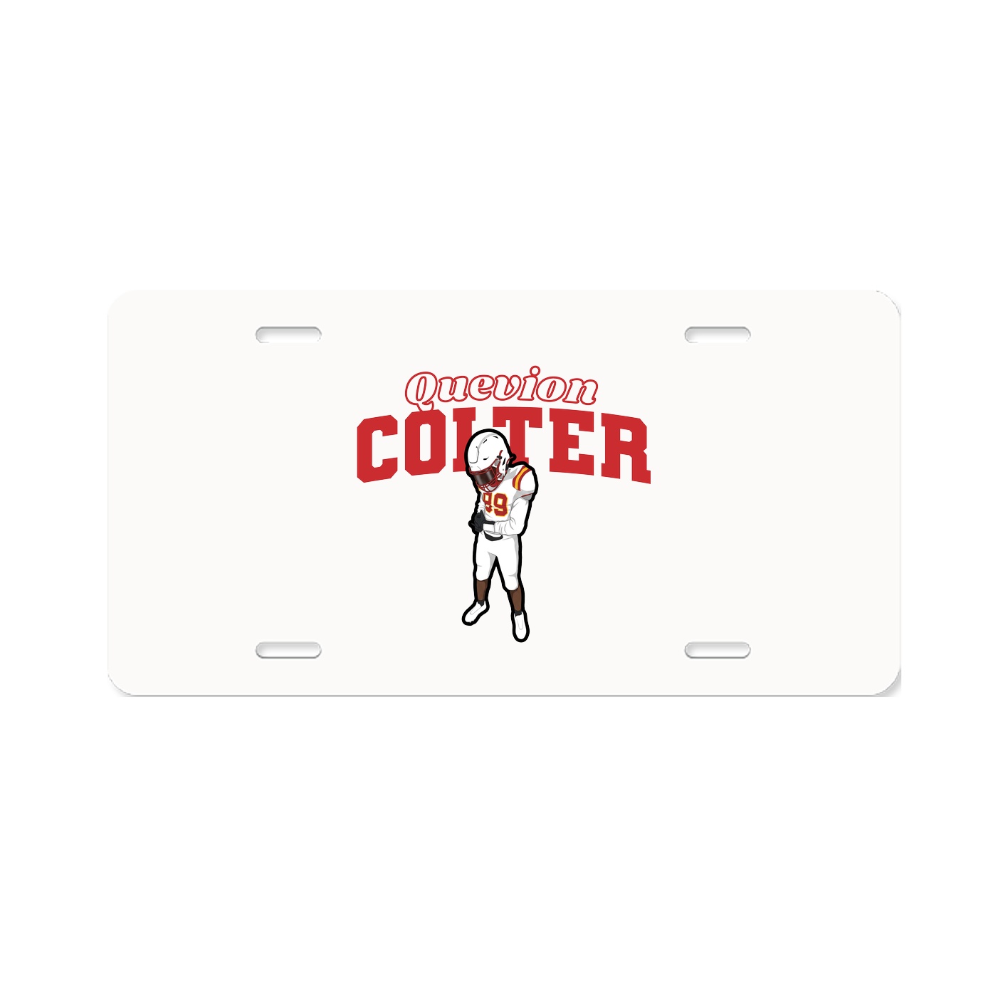License Plate — Name Arch in Classic