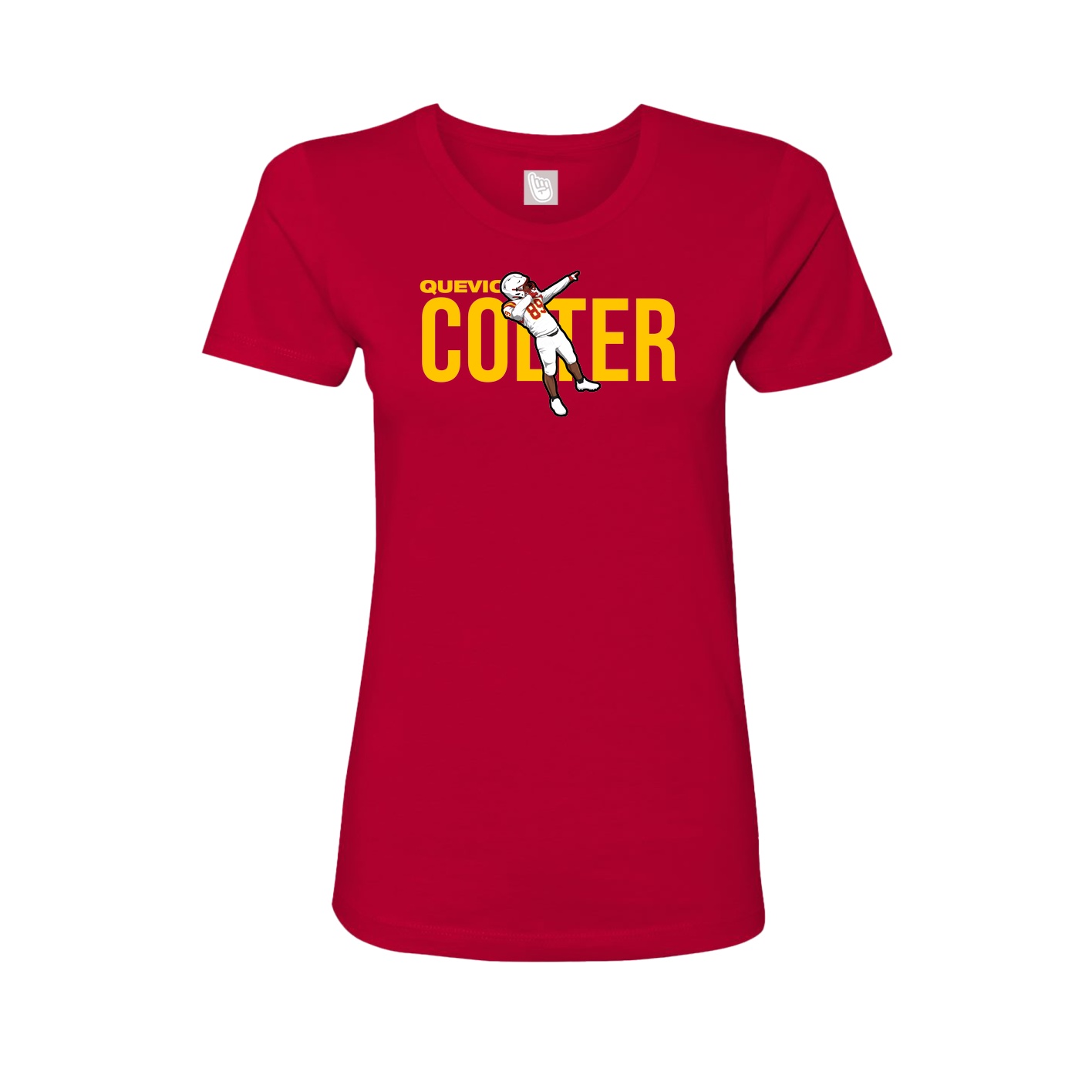 Womens Tee — Player Name in Red