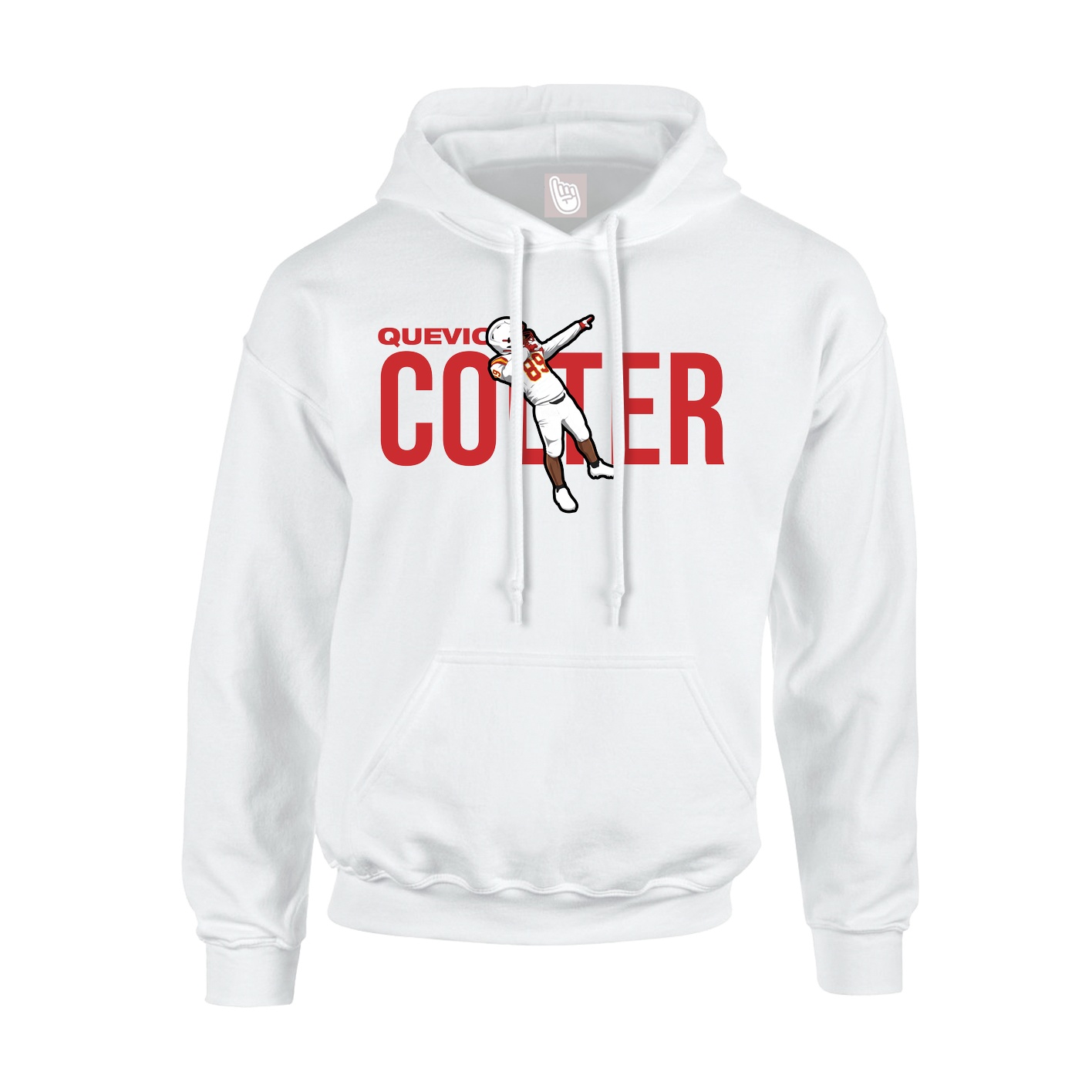Youth Hoodie — Player Name in White