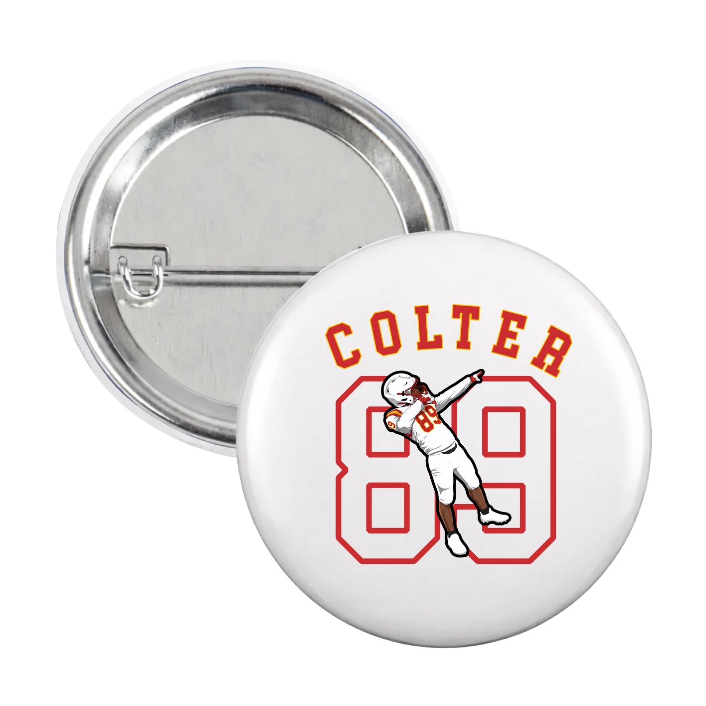 Game Day Button — Shirsey Arch in White
