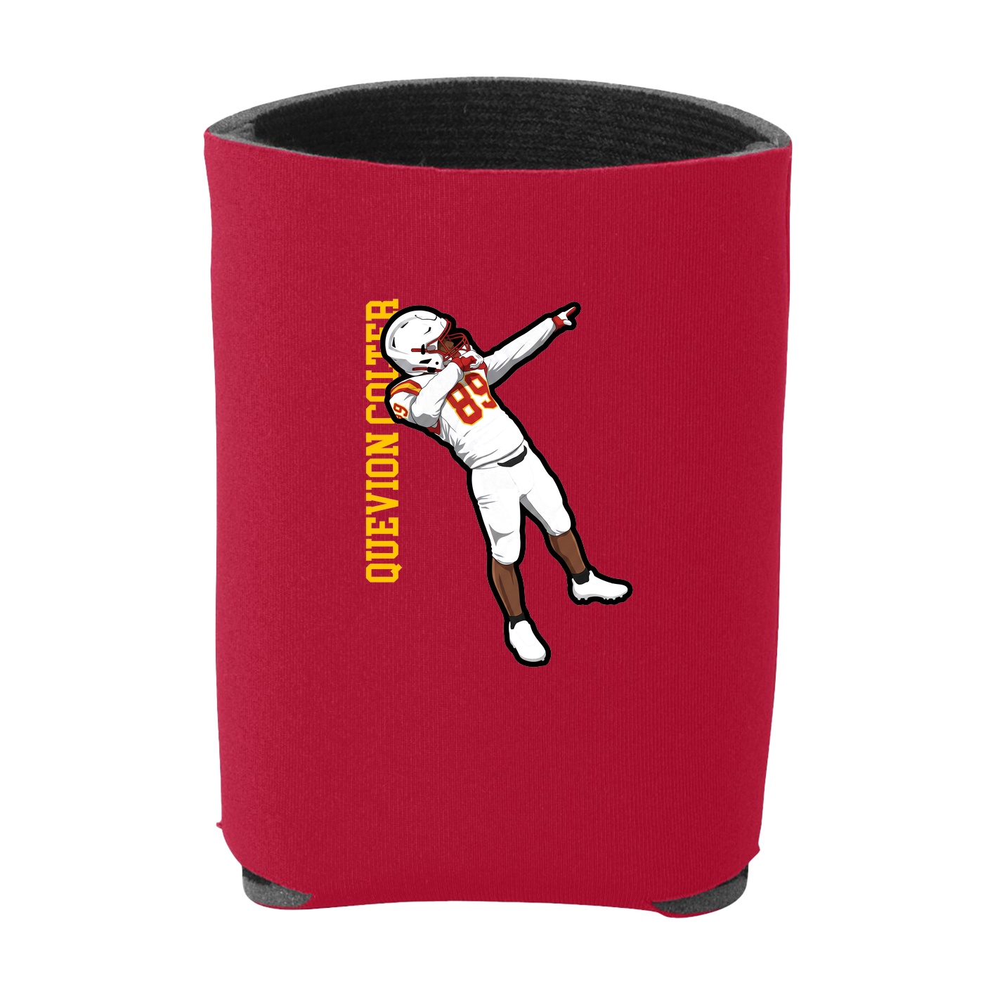 Can Holder — Name Vertical in Red