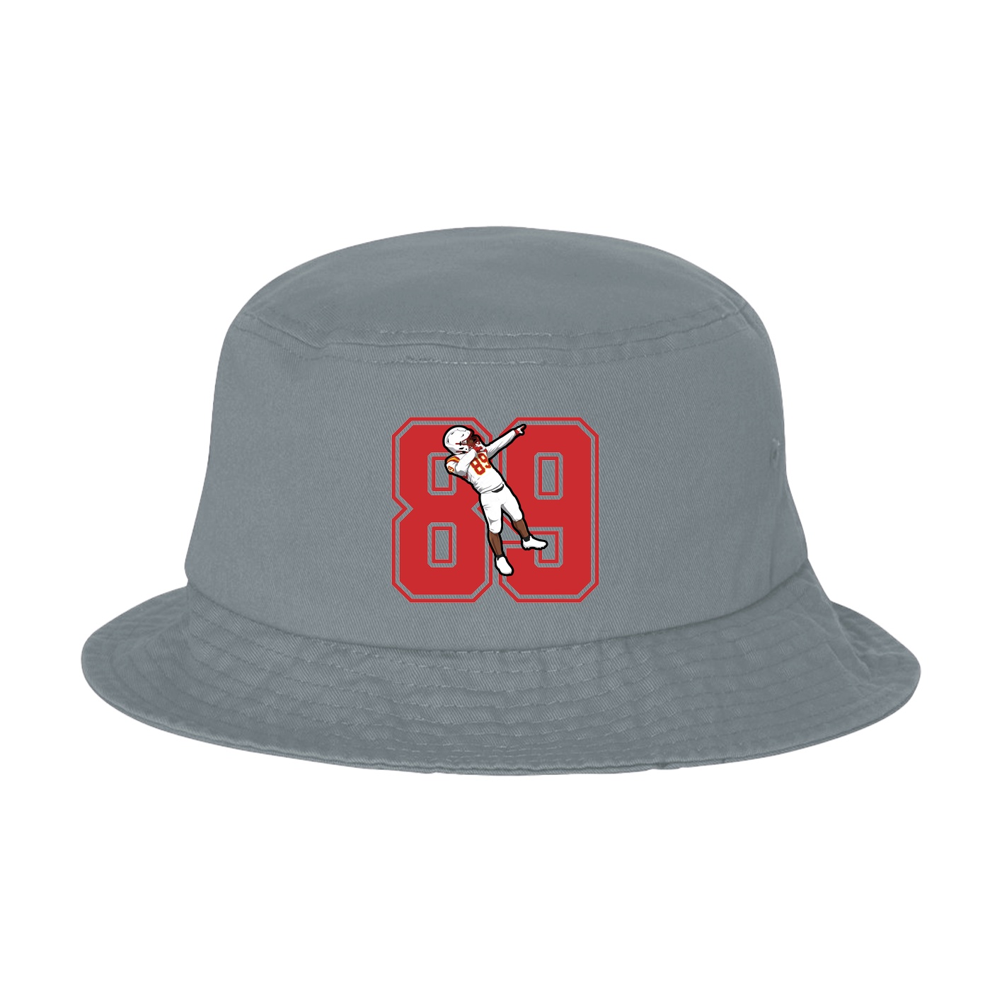 Bucket Cap — Number in Grey