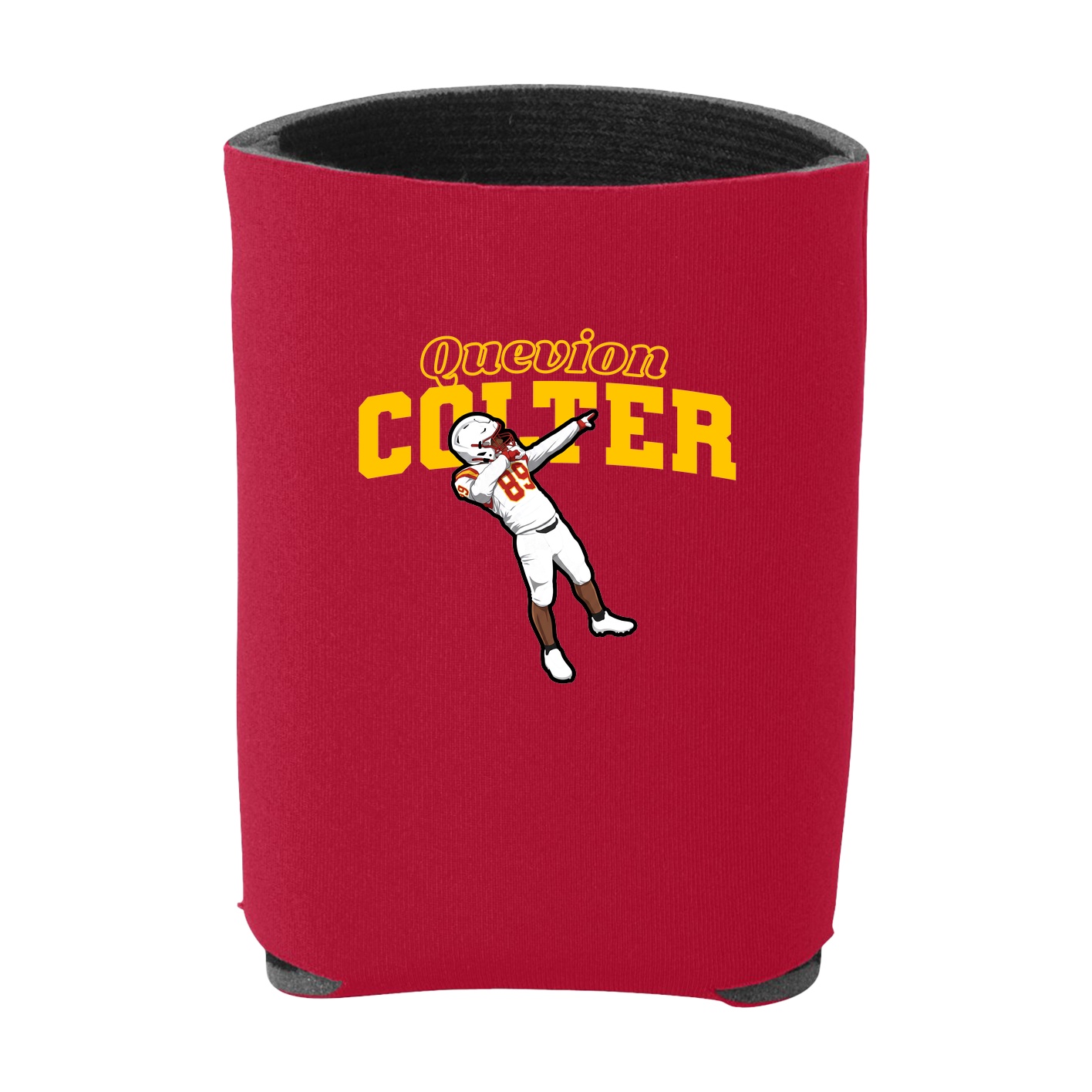 Can Holder — Name Arch in Red