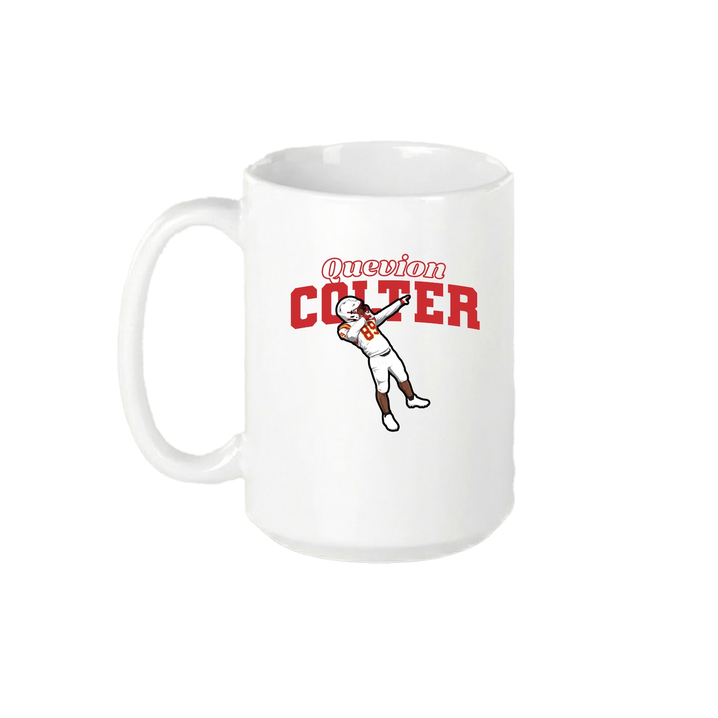15oz Coffee Mug — Name Arch in White