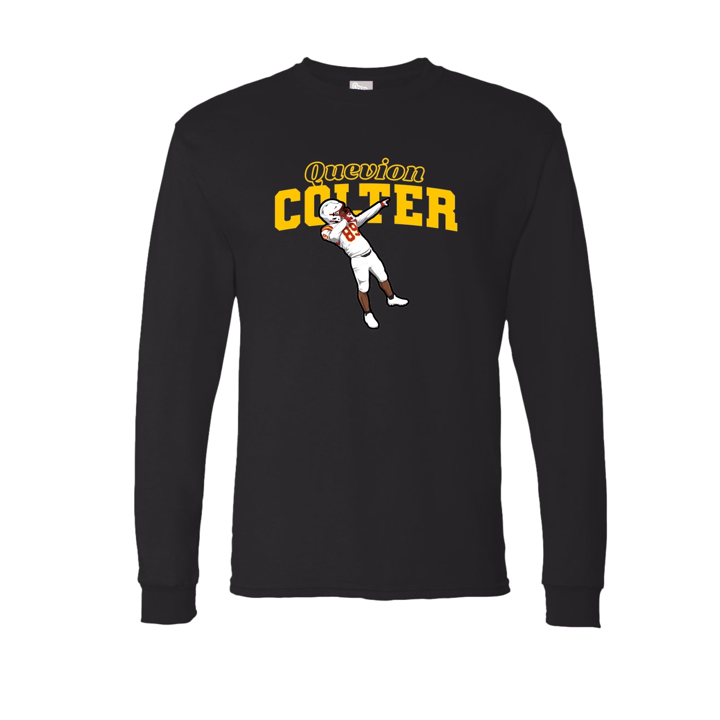 Long Sleeve Tee — Name Arch in Black
