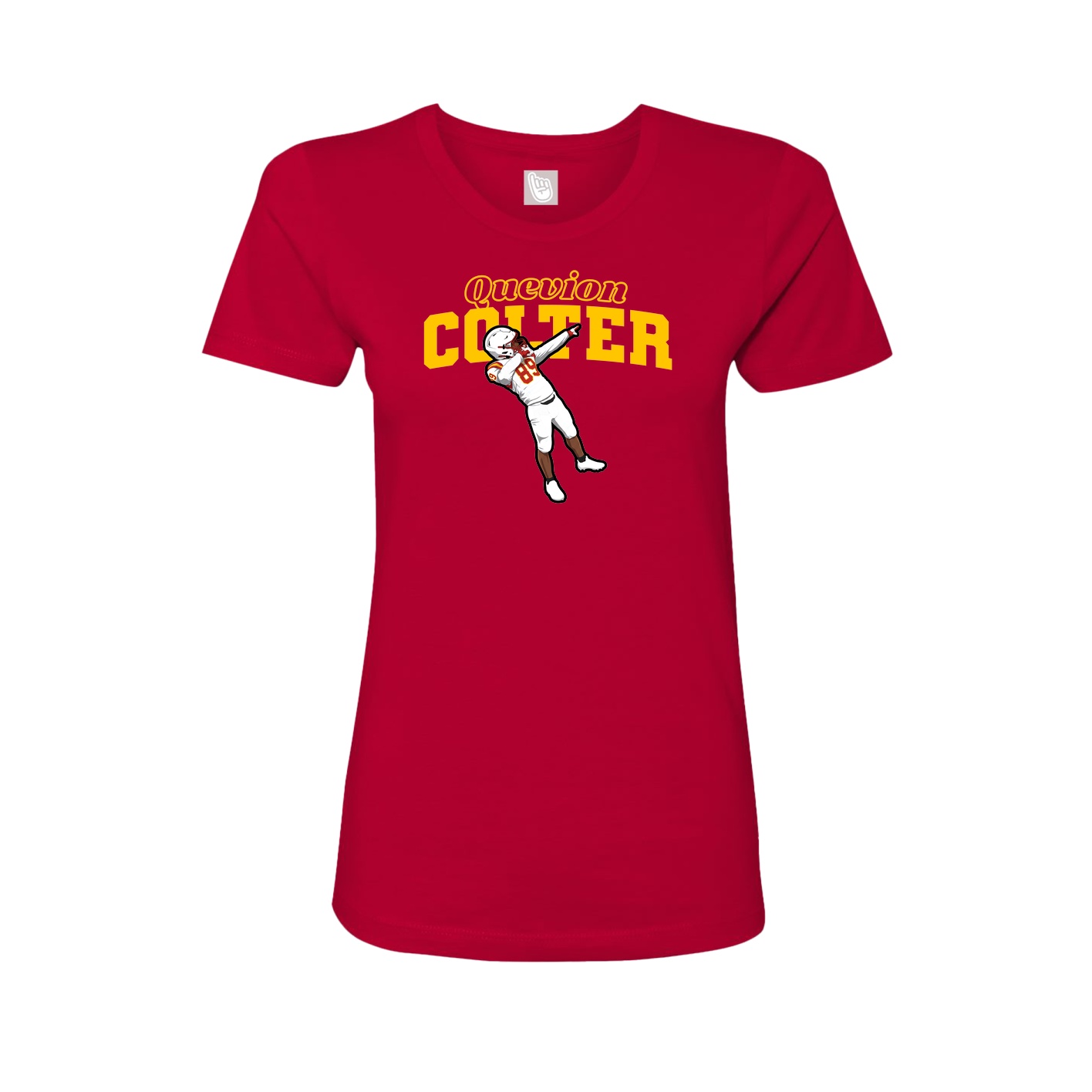 Womens Tee — Name Arch in Red