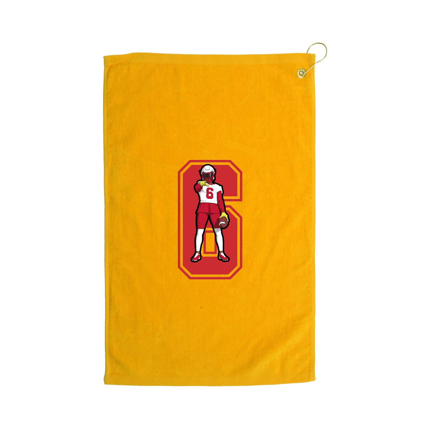 Golf Towel — Number in Gold