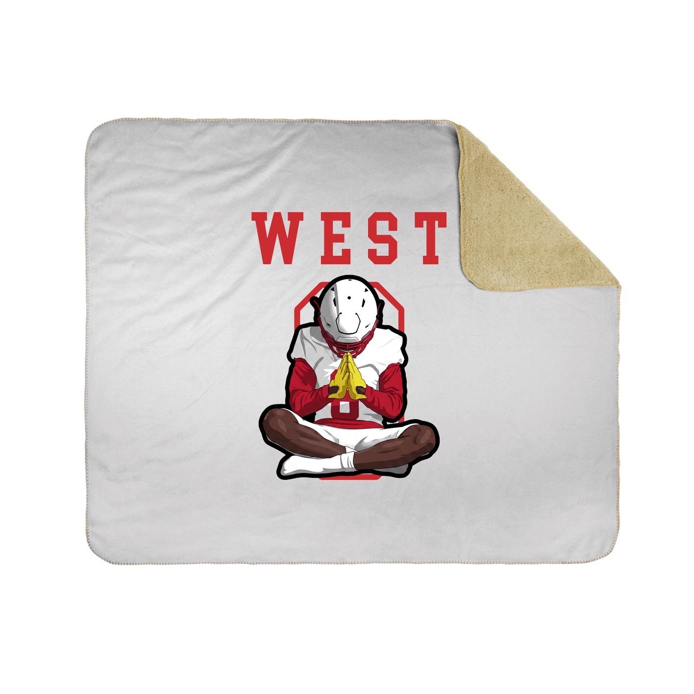 Throw Blanket — Shirsey in White