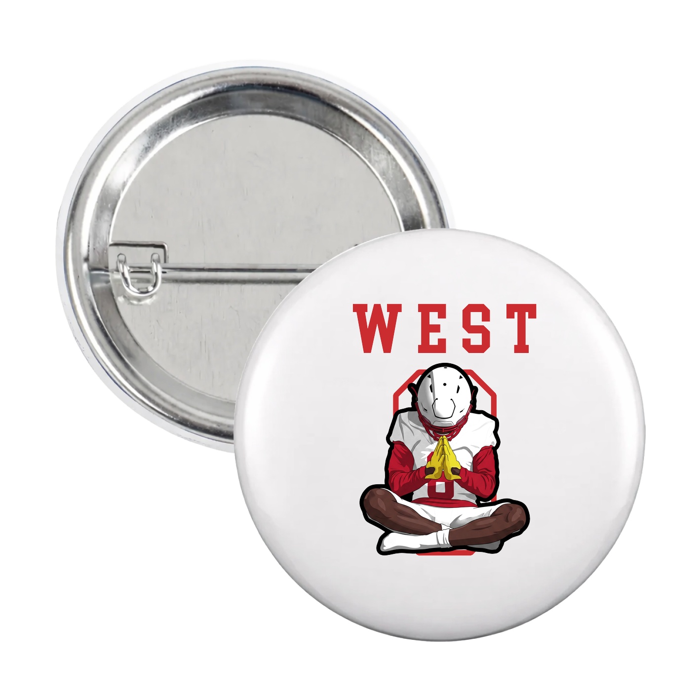 Game Day Button — Shirsey in White