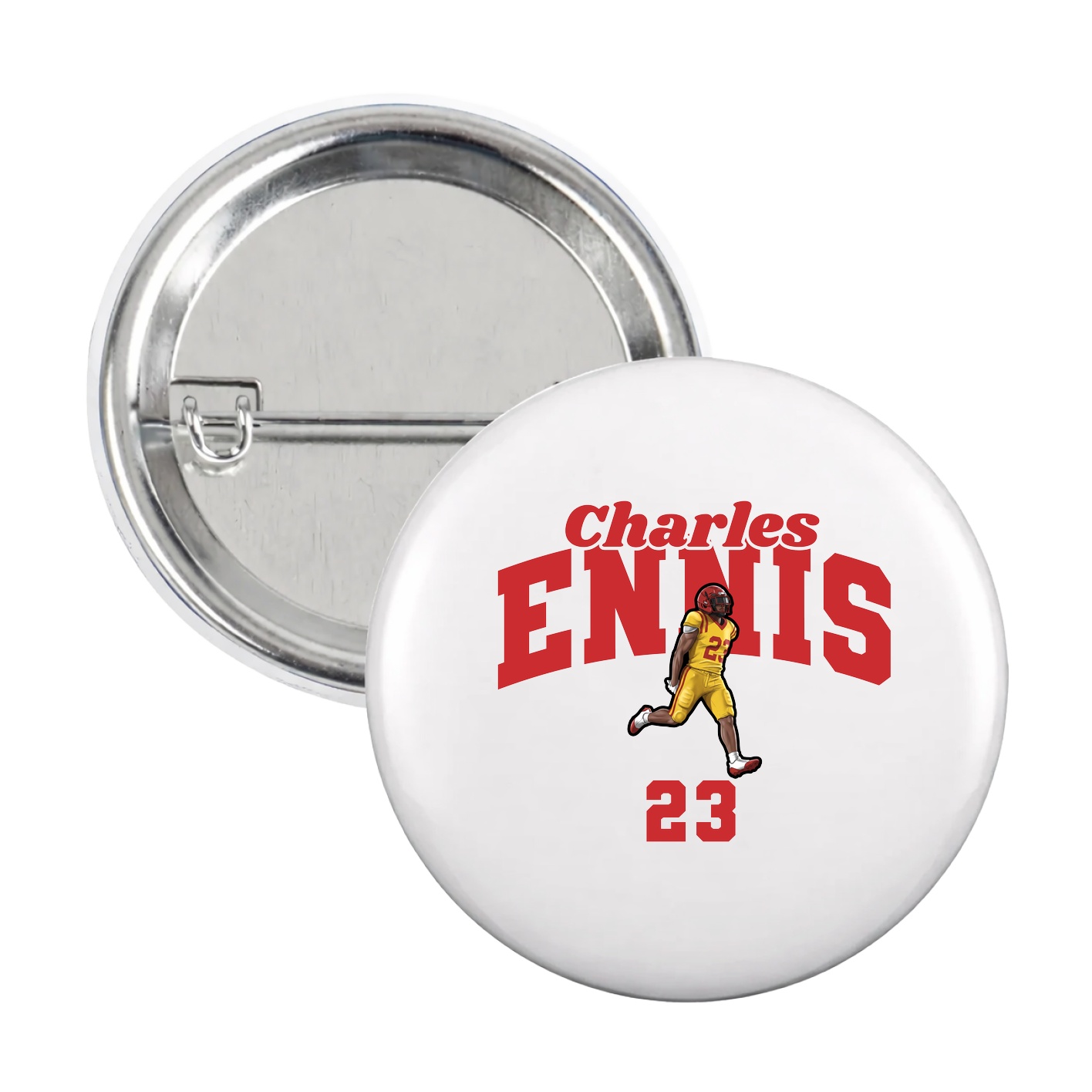 Game Day Button — Signature Arch in White