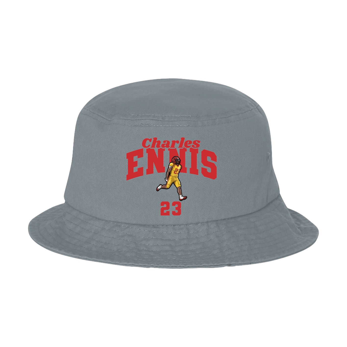 Bucket Cap — Signature Arch in Grey