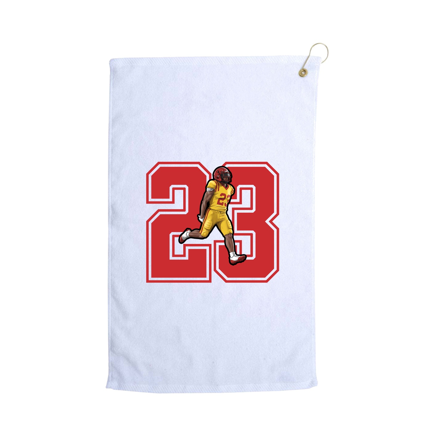 Golf Towel — Number in White