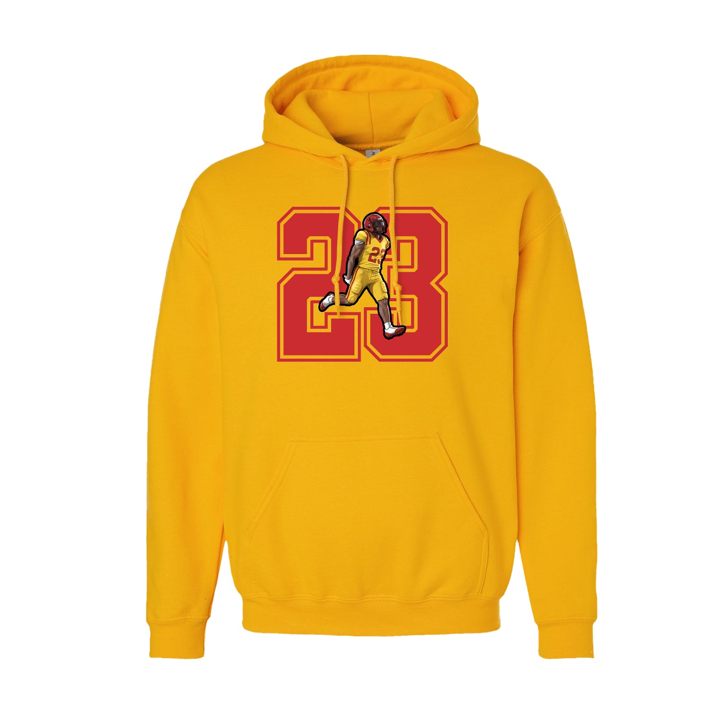 Hoodie — Number in Gold