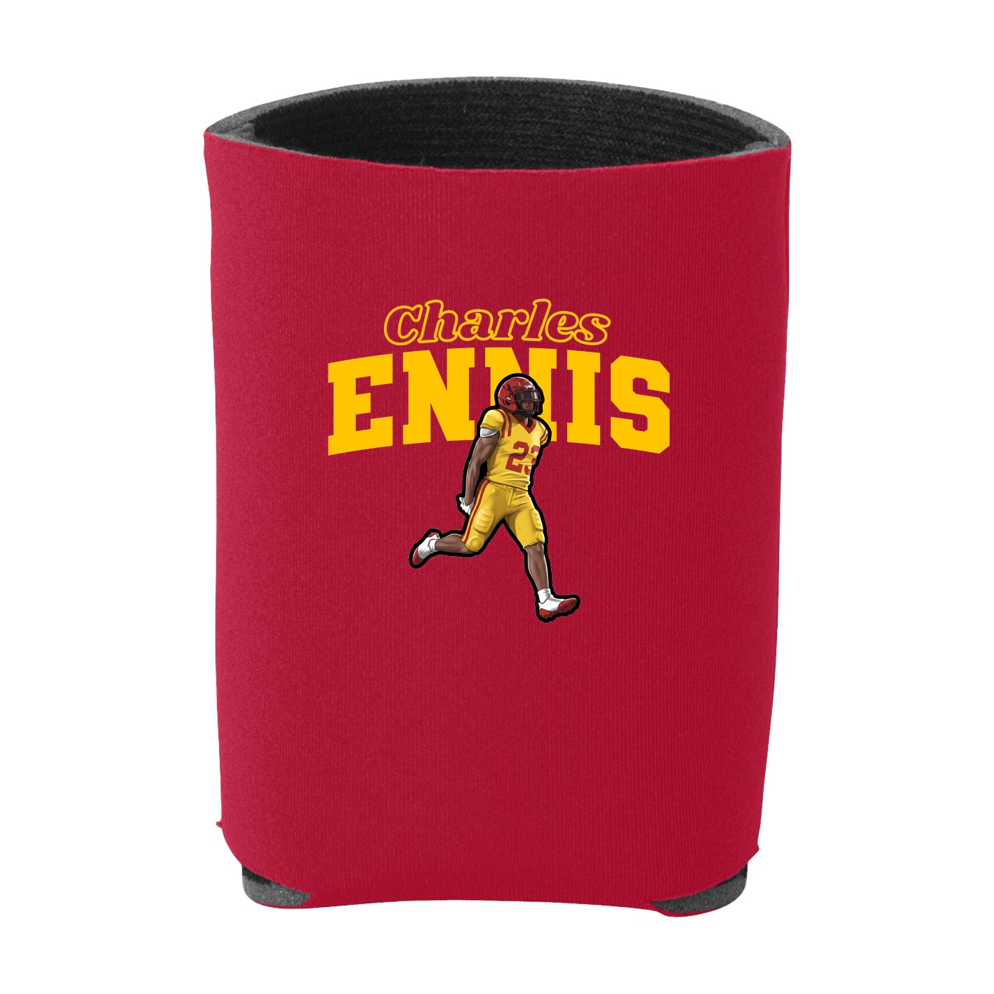 Can Holder — Name Arch in Red