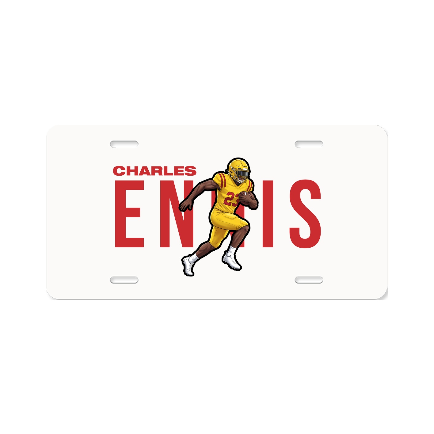 License Plate — Player Name in Classic