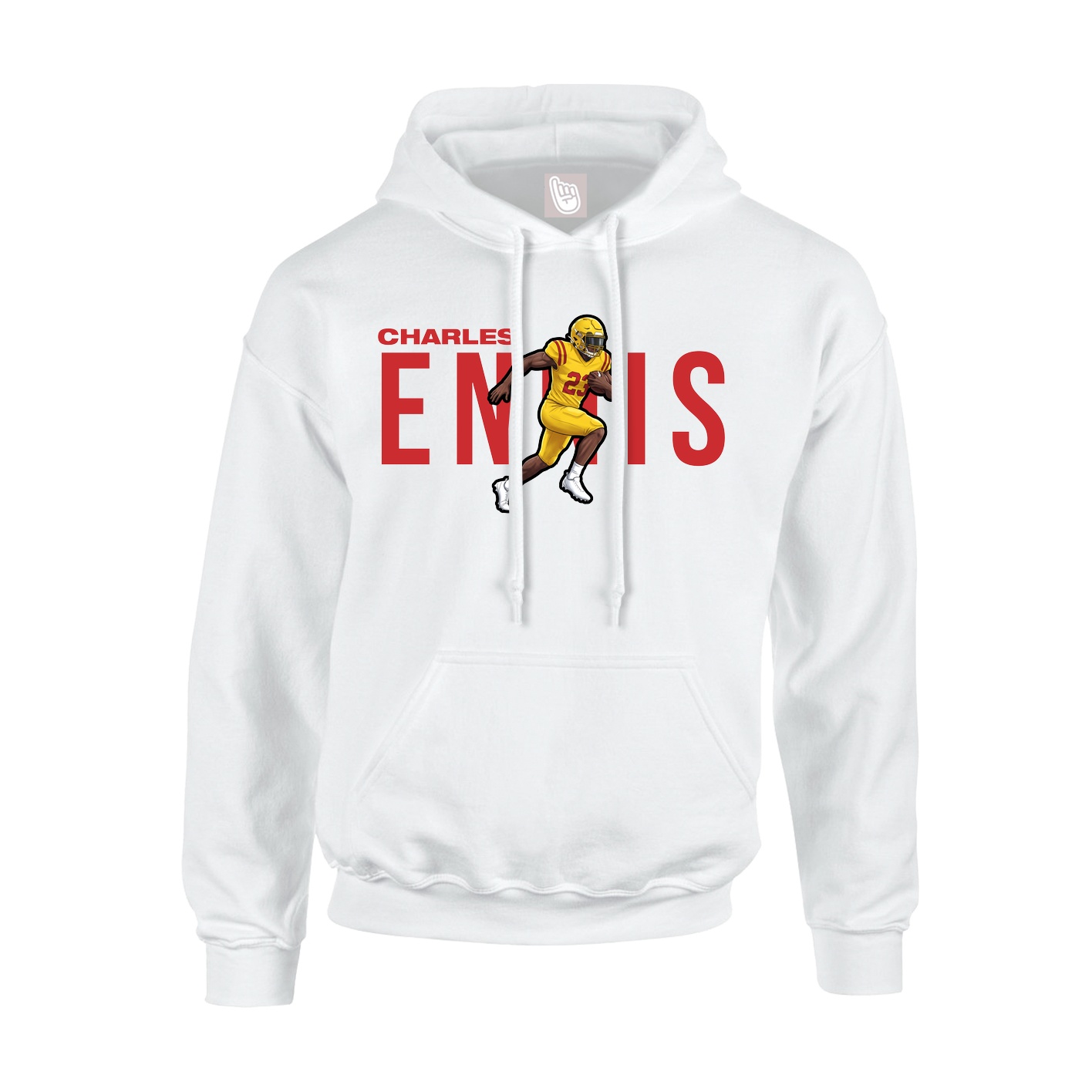 Hoodie — Player Name in White