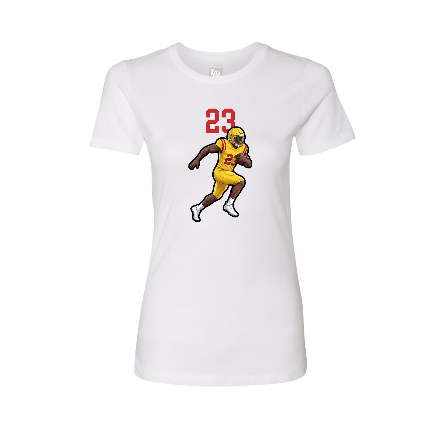 Womens Tee — Number Top in White