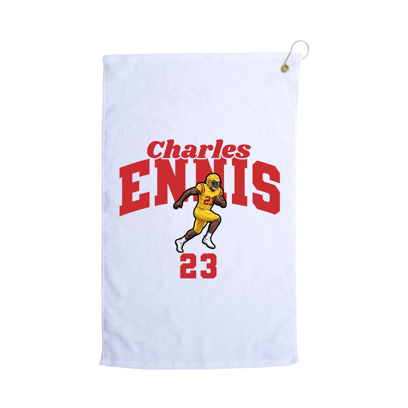 Golf Towel — Signature Arch in White
