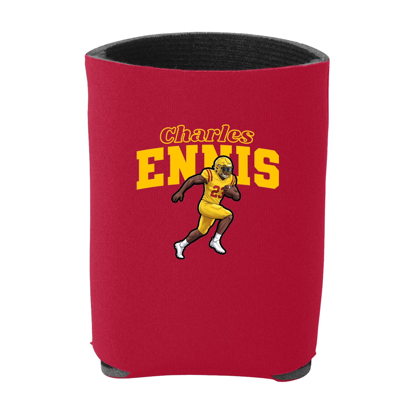 Can Holder — Name Arch in Red