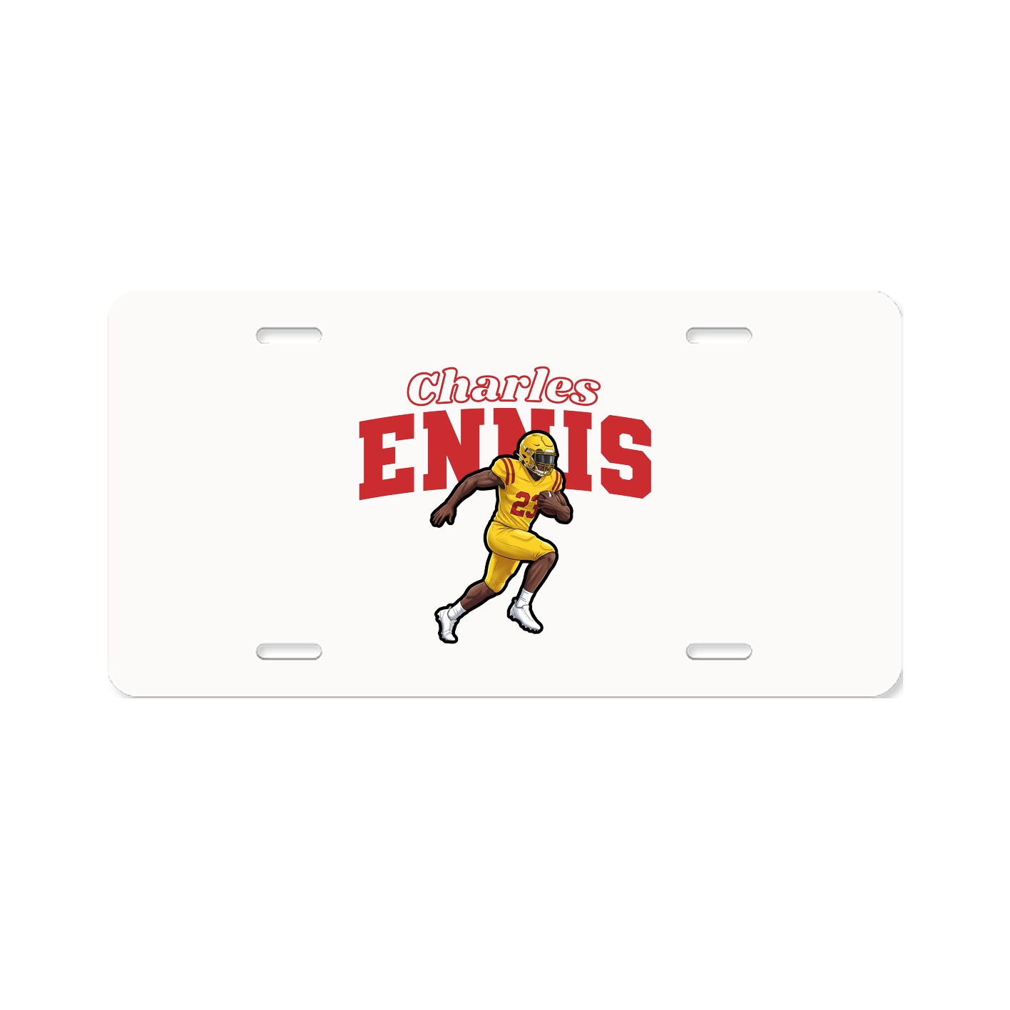 License Plate — Name Arch in Classic