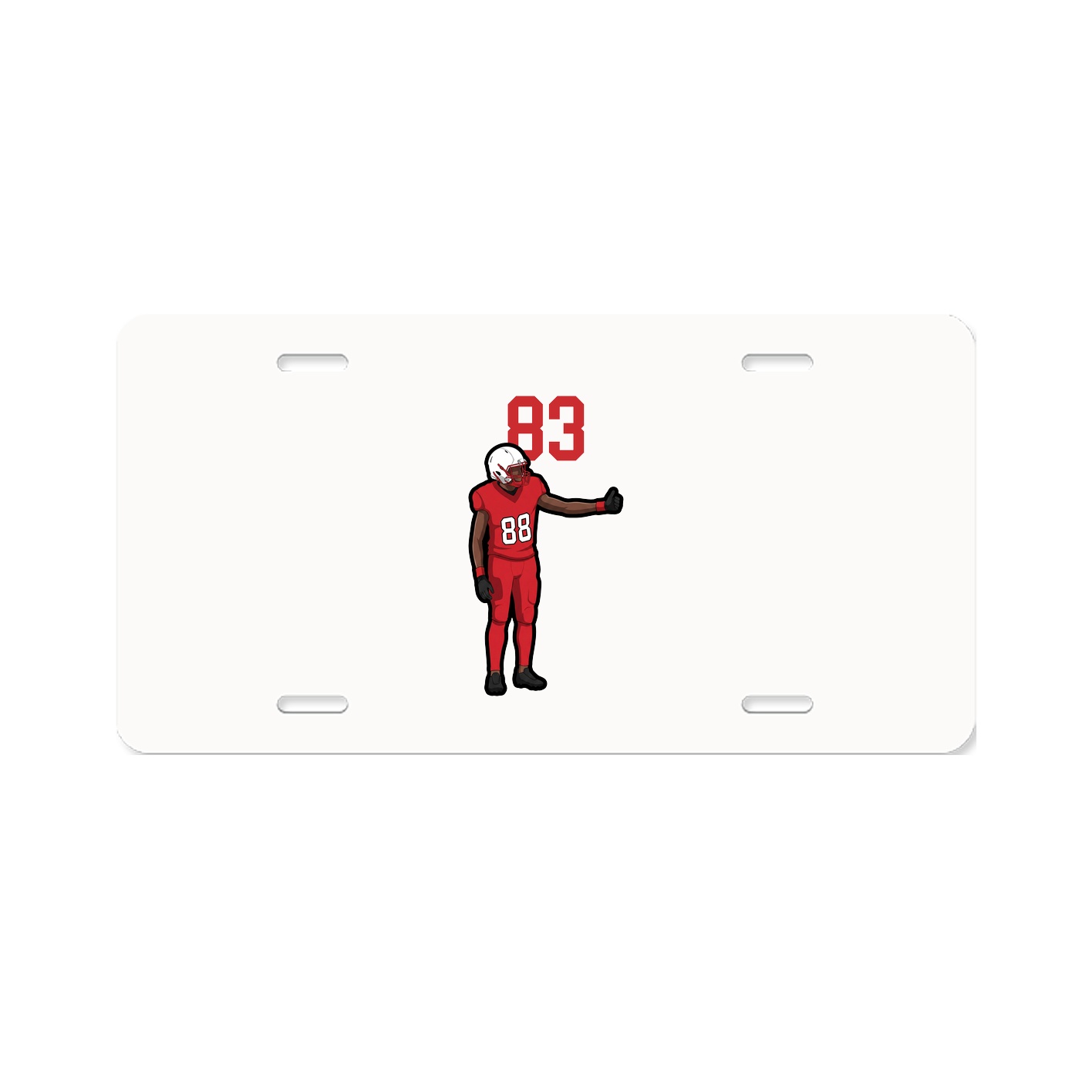 License Plate — Number Top in Classic