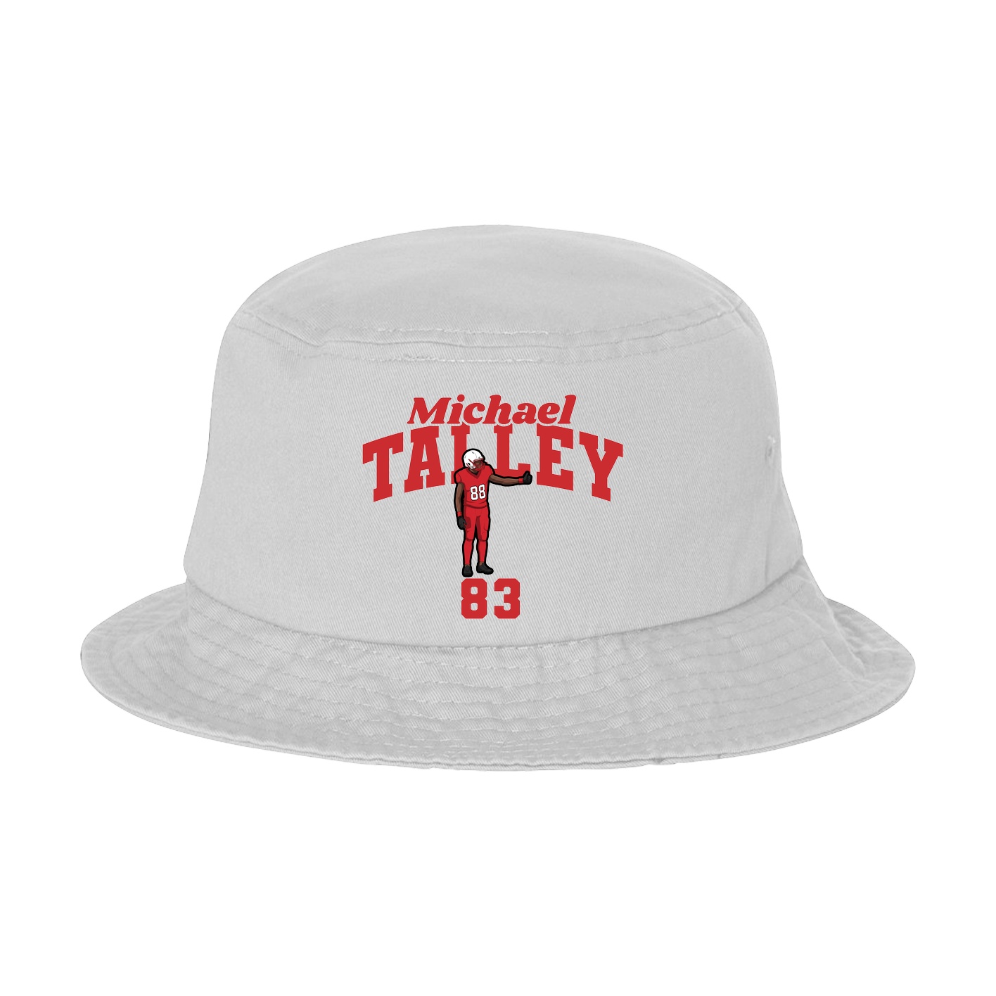 Bucket Cap — Signature Arch in White