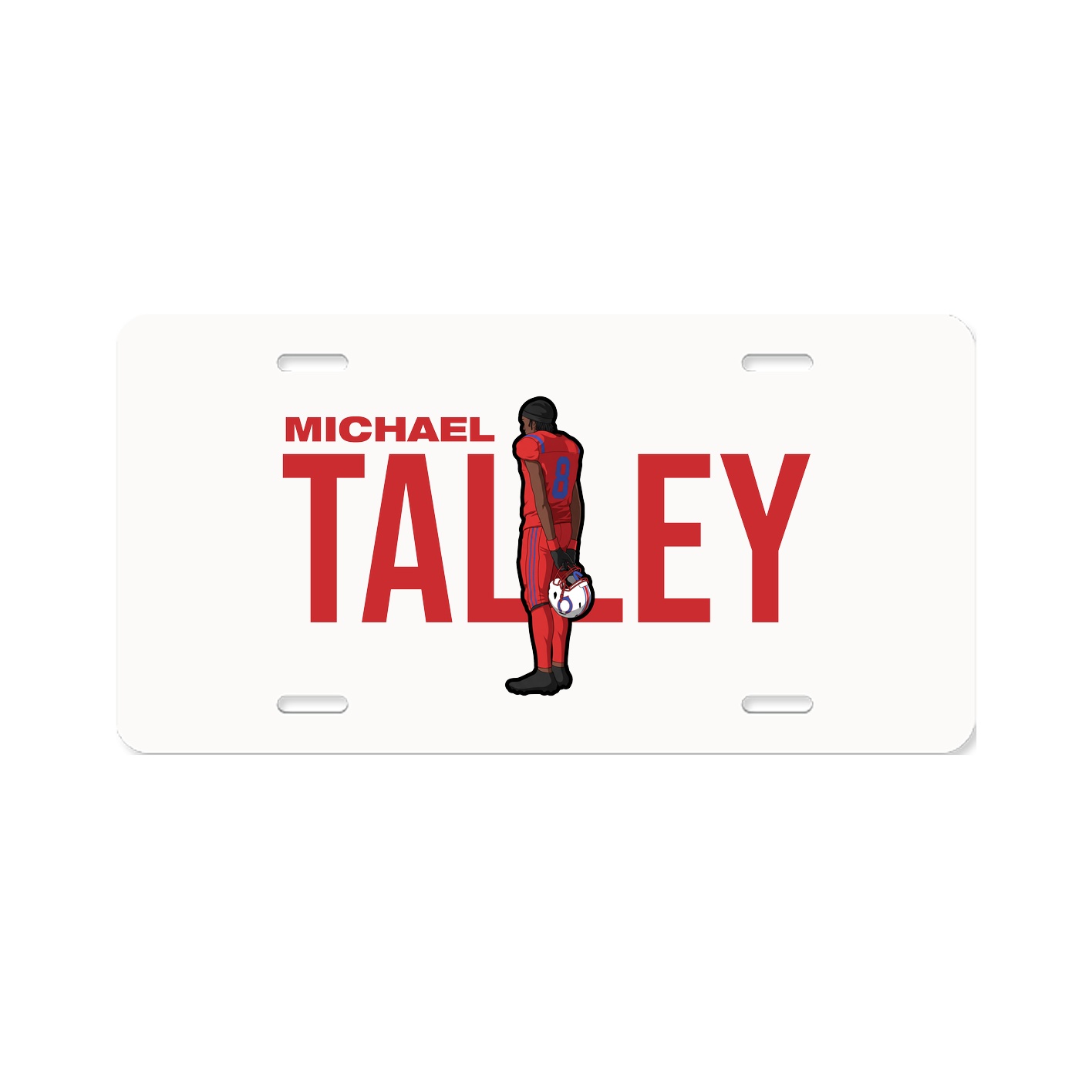 License Plate — Player Name in Classic