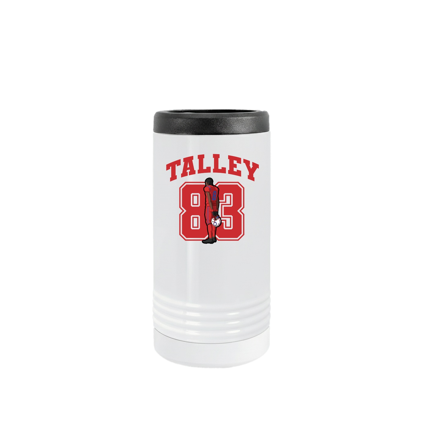 Slim Beverage Holder — Number in White