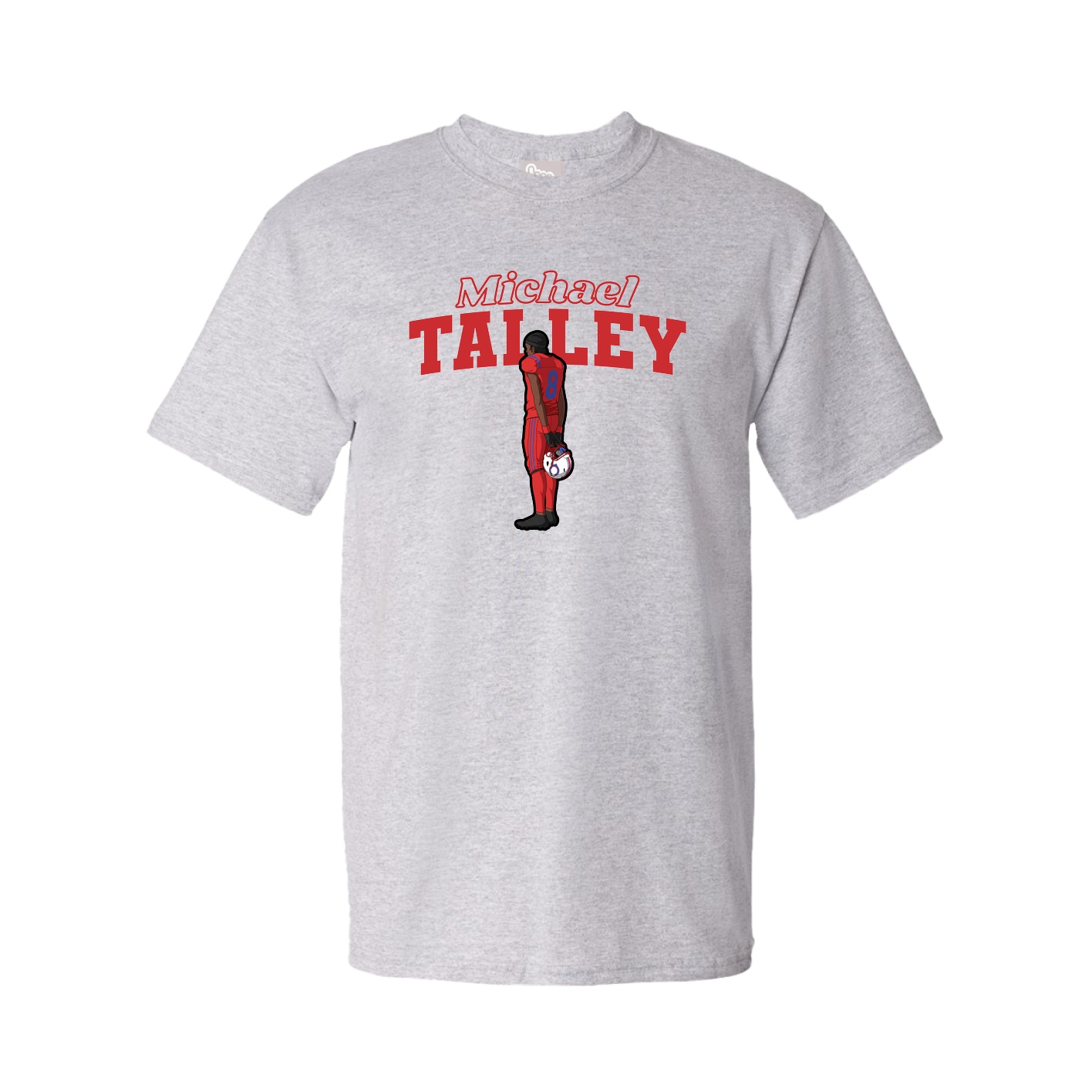 Tee — Name Arch in Grey