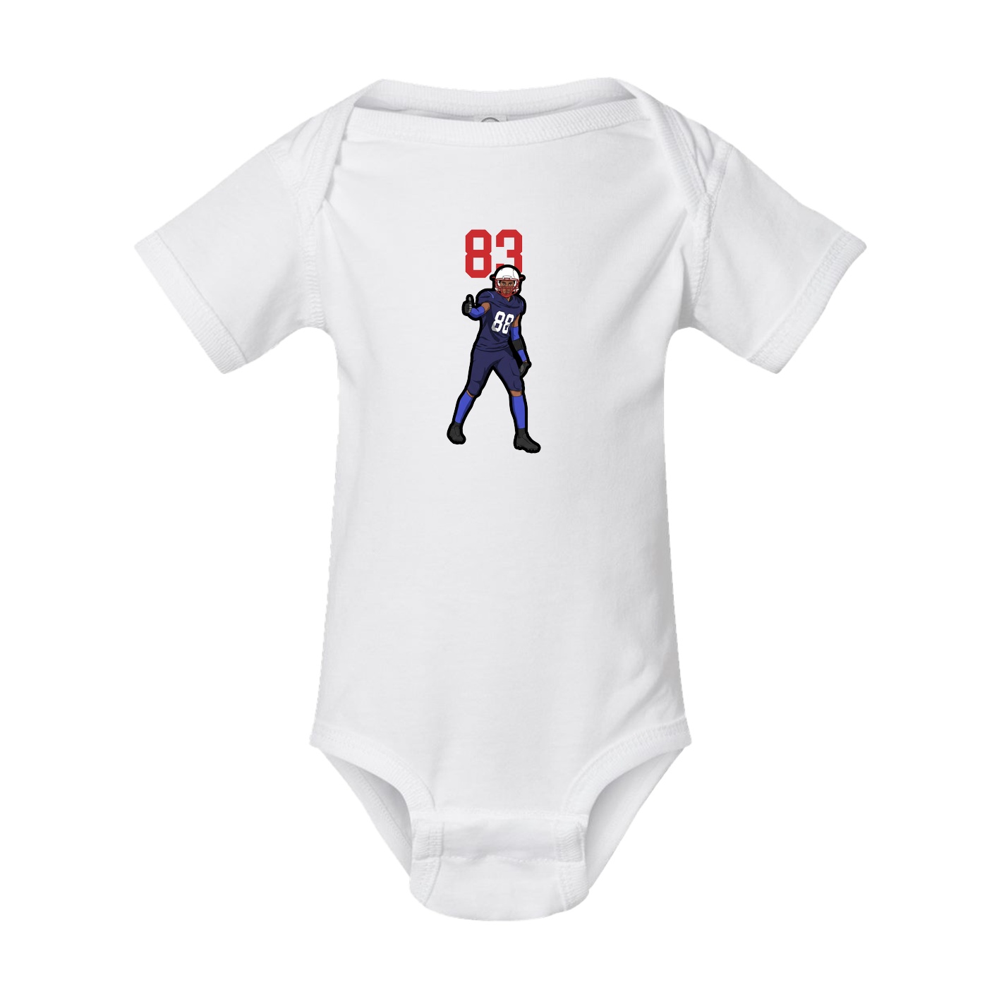 Baby Onesie — Number Top in White