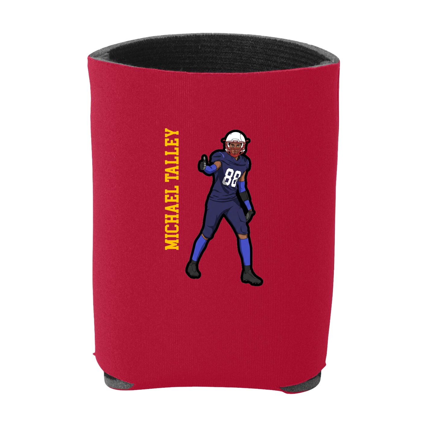 Can Holder — Name Vertical in Red