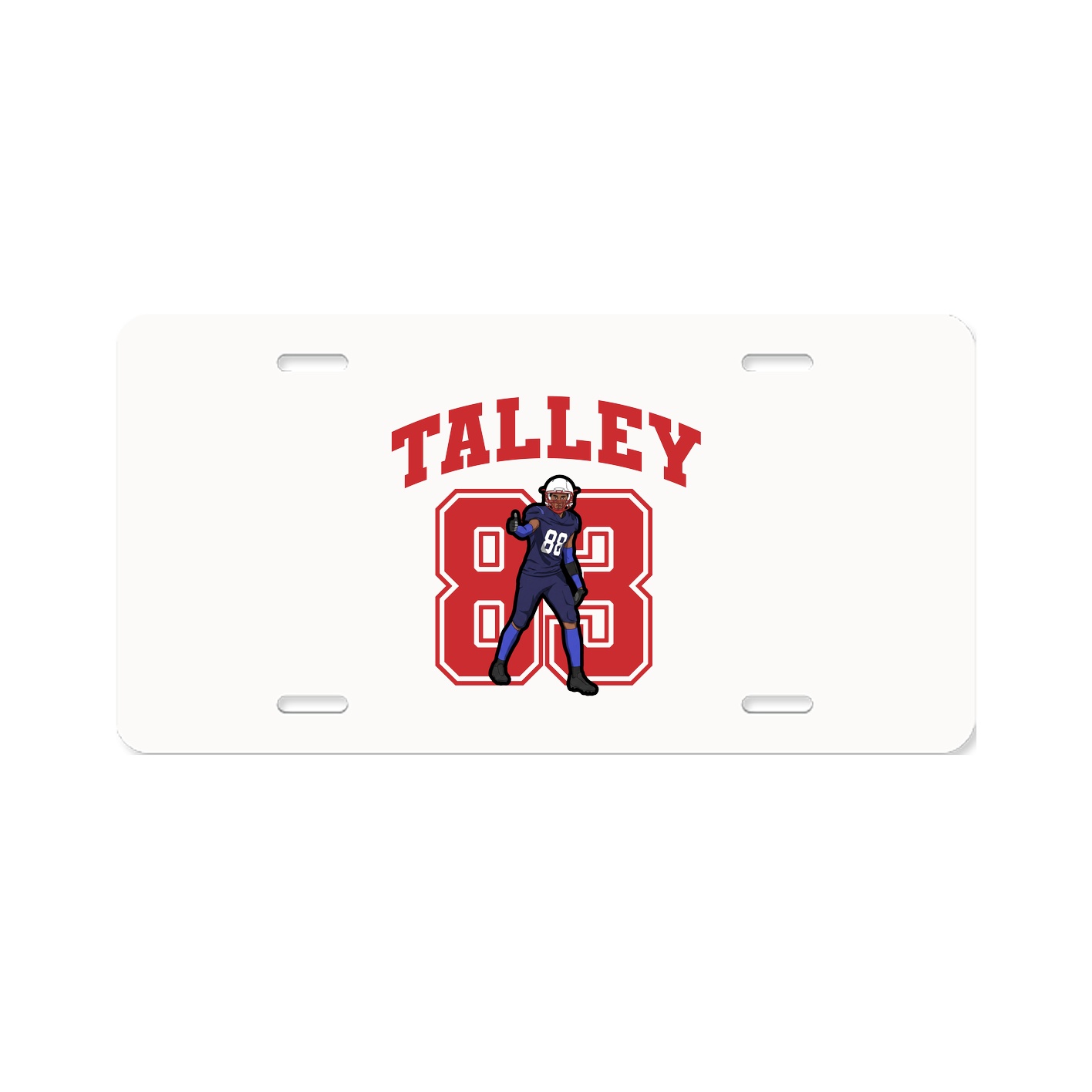 License Plate — Number in Classic