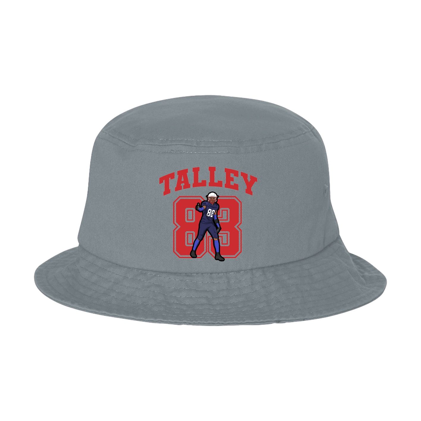 Bucket Cap — Number in Grey