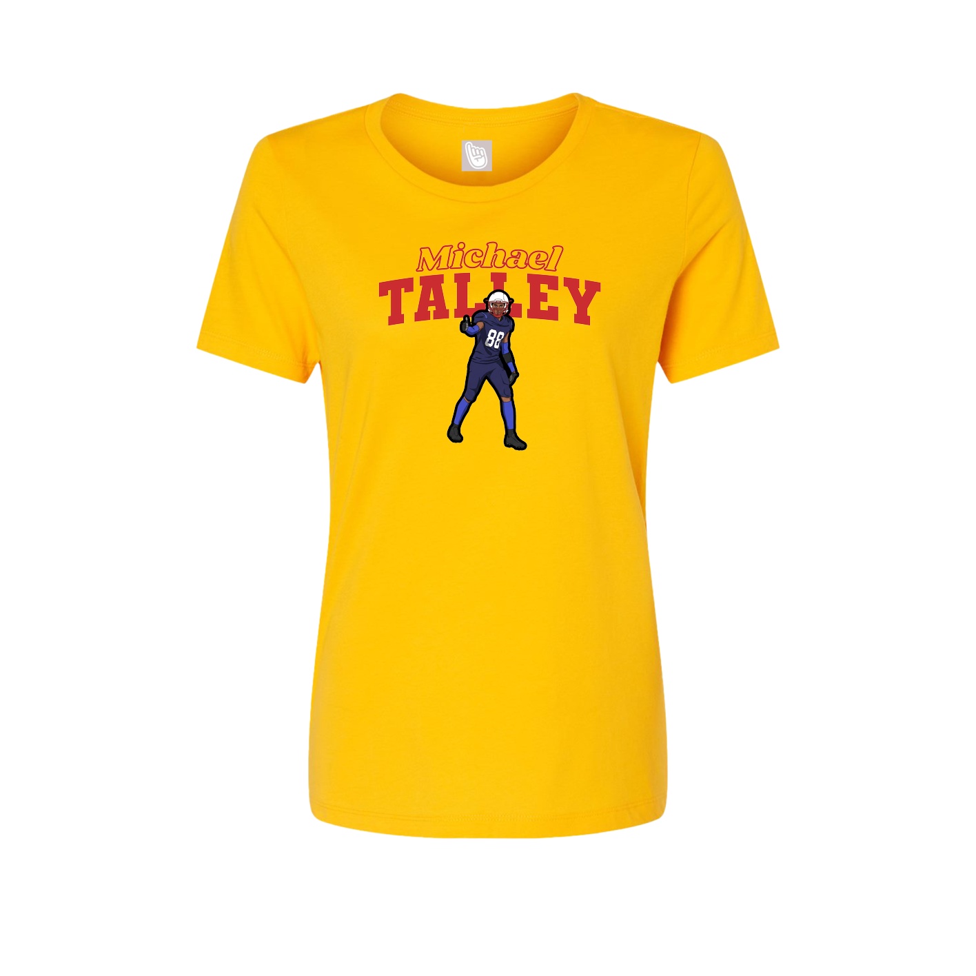 Womens Tee — Name Arch in Gold